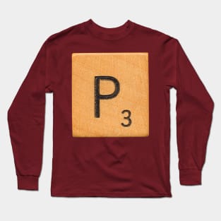 Scrabble Tile 'P' Long Sleeve T-Shirt